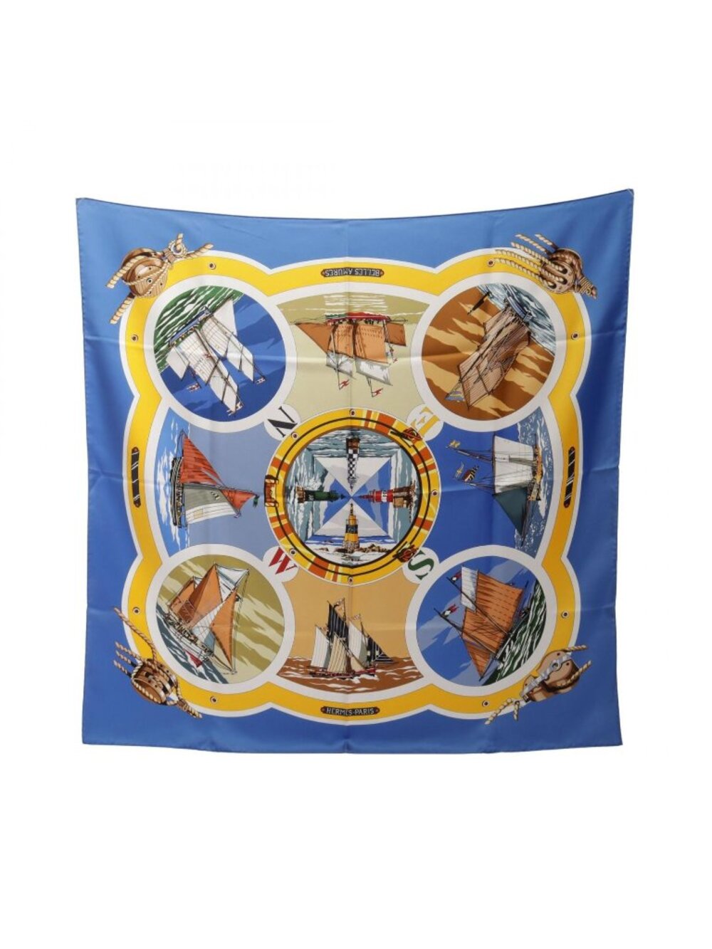 Hermes Scarf Carre 90 Belles Amures Silk